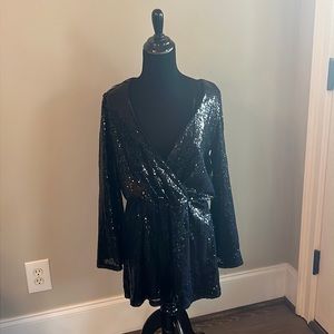 Black sequins Chelsea & Violet dress